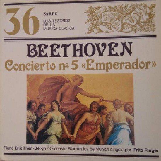 Beethoven - Fritz Rieger / Orquesta Filarmonica De Munich "Concierto Nº 5 “Emperador”" (LP)