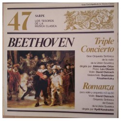 Beethoven - Aleksander Orlov / Orquesta Sinfónica de la Radio de la Unión Soviética - Kiril Kondrashin / Orquesta Sinfónica Del Estado de la Unión Soviética - Triple Concierto / Romanza (LP) 