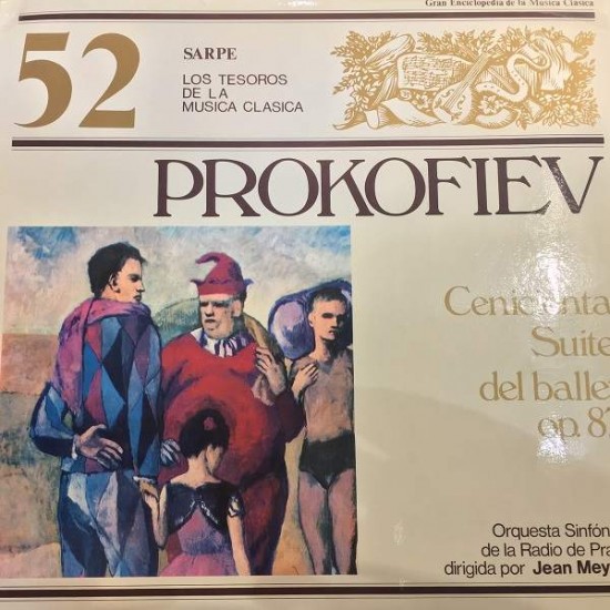 Prokofiev - Jean Meylan, Orquesta Sinfónica De La Radio De Praga "Cenicienta Suite Del Ballet Op 87" (LP) 