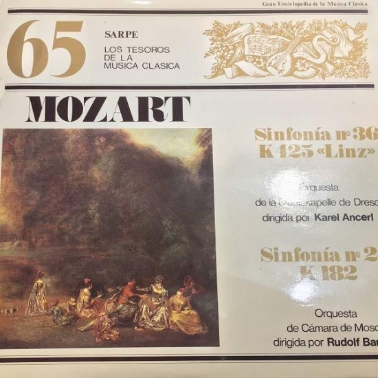 Mozart – Karel Ancerl / Staatskapelle De Dresde, Rudolf Barshai, Orquesta De Cámara De Moscu "Sinfonía Nº 36 K425 'Linz' / Sinfonía Nº 24 K182" (LP) 