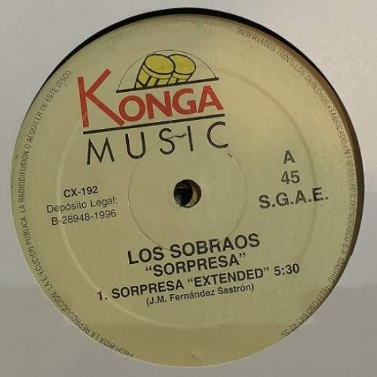 Los Sobraos ‎"Sorpresa Sorpresa" (12")