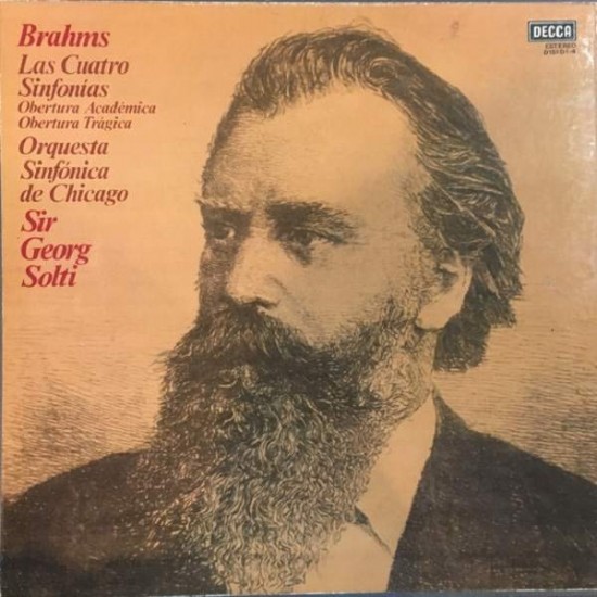 Brahms - Chicago Symphony Orchestra, Sir Georg Solti ‎"Las Cuatro Sinfonias" (4x12" - BOX) 