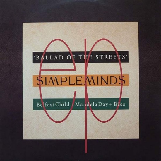 Simple Minds ‎"Ballad Of The Streets" (12")