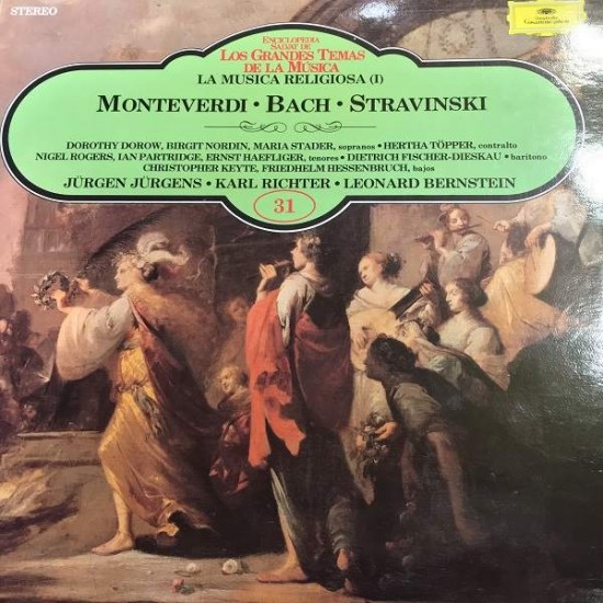 Monteverdi/ Bach / Stravinksi  "La Musica Religiosa (1)" (LP)           