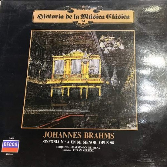 Johannes Brahms ‎"Sinfonia Nº4 En Mi Menor, Opus 98" (LP)