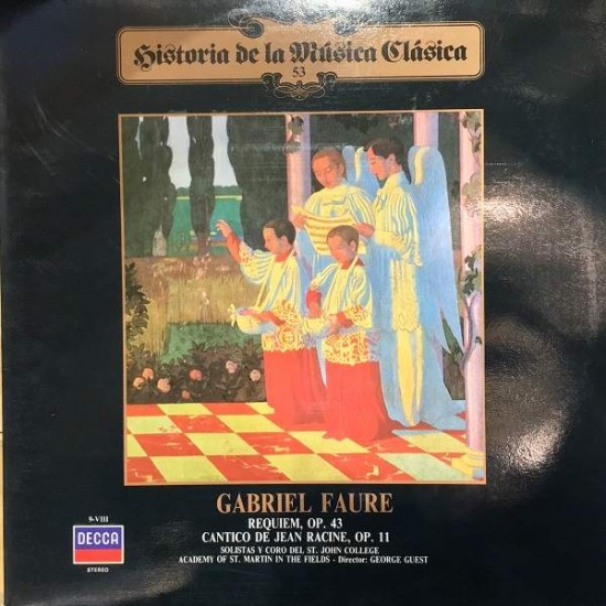 Gabriel Fauré ‎"Requiem, Op. 43 / Cantico De Jean Racine, Op. 11" (LP)