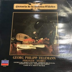 Georg Philipp Telemann / Giovanni Battista Pergolesi / Carl Stamitz - Concierto Para Trompeta En Re Mayor - Hamburger Ebb Und Fluth - Concierto Para Flauta - Concierto Para Clarinete (LP) 