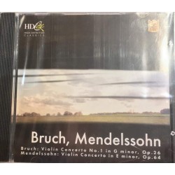 Bruch / Felix Mendelssohn-Bartholdy ‎"Violin Concerto No. 1 In G Minor - Op. 26 / Violin Concerto In E Menor - Op. 64" (CD) 
