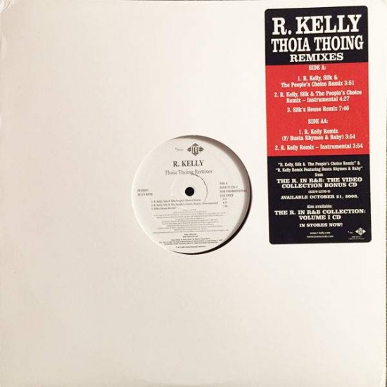R. Kelly ‎"Thoia Thong (Remixes)" (12")