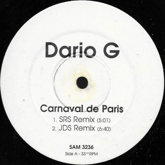 Dario G ‎"Carnaval De Paris" (12")