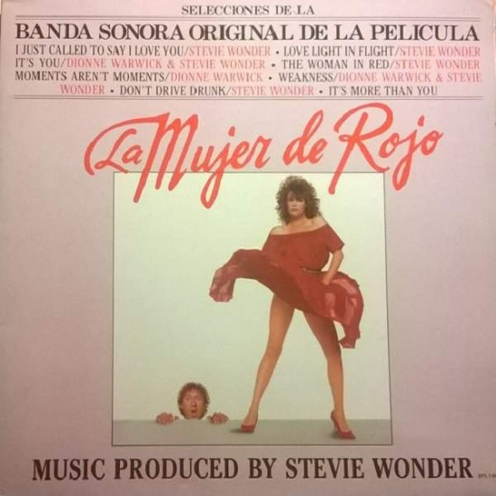 Stevie Wonder ‎ "La Mujer De Rojo (Selecciones De La Banda Sonora Original De La Pelicula)" (LP - GATEFOLD) 