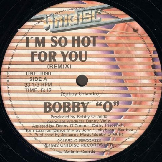 Bobby Orlando "I'm So Hot For You (Remix)" (12")