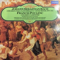 Johann Sebastian Bach / Francis Poulenc - Concierto Para Clavicembalo Nº1 En Re Menor - Bwv 1052 + Concierto Campestre (LP) 