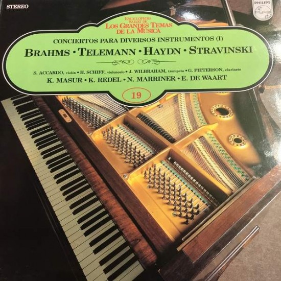 Brahms / Telemann / Haydn / Stravinski ‎" Conciertos Para Diversos Instrumentos (1)" (LP) 