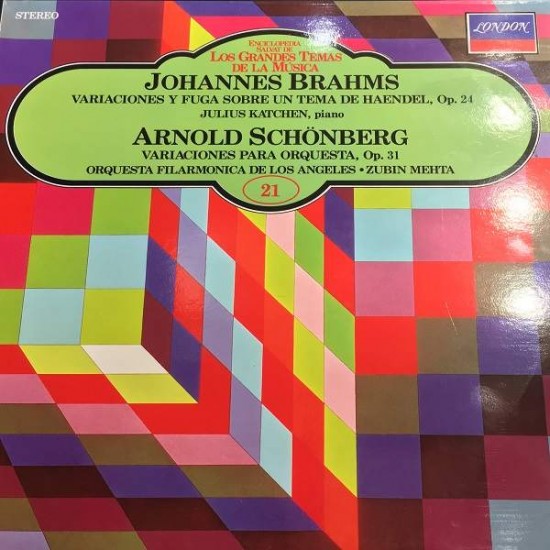 Johannes Brahms / Arnold Schoenberg ‎"Variaciones Y Fuga Sobre Un Tema De Haendel Op. 24 + Variaciones Para Orquesta Op. 31" (LP)