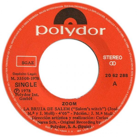 Zoom "La Bruja De Salem" (7")