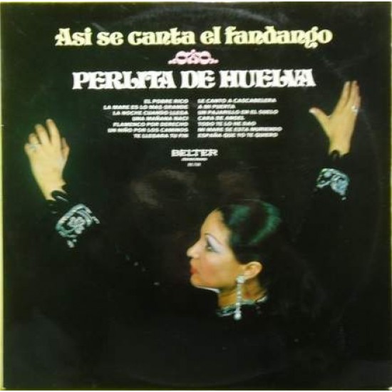 Perlita De Huelva ‎"Así Se Canta El Fandango" (LP)