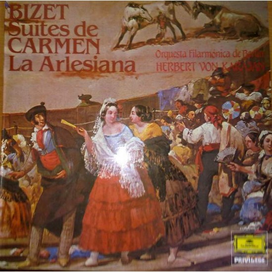 Georges Bizet, Herbert von Karajan ‎"Suites De Carmen - La Arlesiana" (LP)