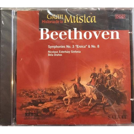 Beethoven : Nicolaus Esterházy Sinfonia, Béla Drahos "Symphonies - No. 3 "Eroica" And No. 8"  (CD)