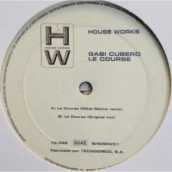 Gabi Cubero ‎"Le Course" (12")