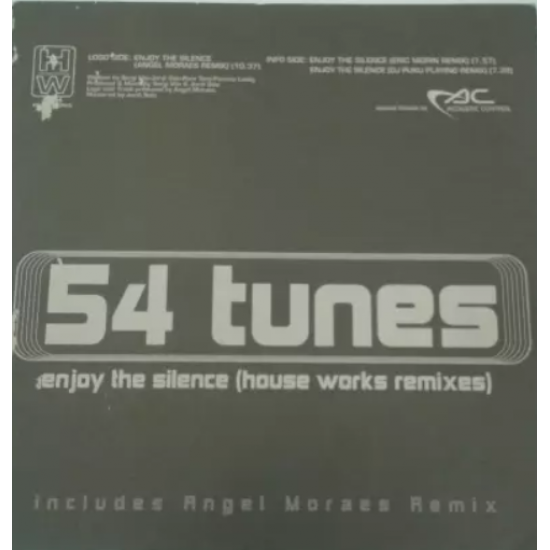 54 Tunes "Enjoy The Silence House Works Remixes" (12")