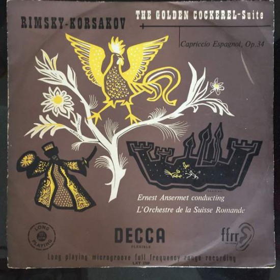 Rimsky-Korsakov, Ernest Ansermet Conducting L'Orchestre De La Suisse Romande ‎"The Golden Cockerel - Suite / Capriccio Espagnol, Op.34" (LP)