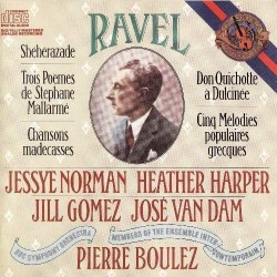 Maurice Ravel "Pierre Boulez - Songs Of Maurice Ravel (LP)  Maurice Ravel "Pierre Boulez - Songs Of Maurice Ravel (LP)