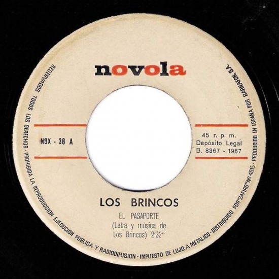 Los Brincos "El Pasaporte" (7")