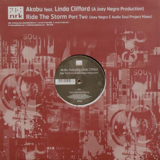 Akabu Featuring Linda Clifford ‎"Ride The Storm Part Two (Joey Negro & Audio Soul Project Mixes)" (12")