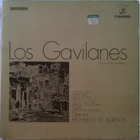 Ramos Martín, Guerrero, Angeles Gulin, Maria Orán, Julián Molina, Antonio Blancas, Coro De Cámara Del Orfeón Donostiarra, Orquesta Filarmonía de España, Frühbeck De Burgos "Los Gavilanes" (LP)