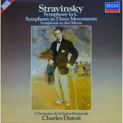 Stravinsky, L'Orchestre De La Suisse Romande, Charles Dutoit - Symphony In C - Symphony In Three Movements (LP) 