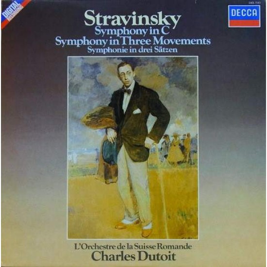 Stravinsky, L'Orchestre De La Suisse Romande, Charles Dutoit ‎– Symphony In C "Symphony In Three Movements" (LP)