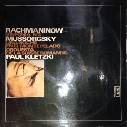 Rachmaninov, Mussorgsky, L'Orchestre De La Suisse Romande, Paul Kletzki - Symphony No. 3 In A Minor, Op.44 / Night On The Bare Mountain (LP) 