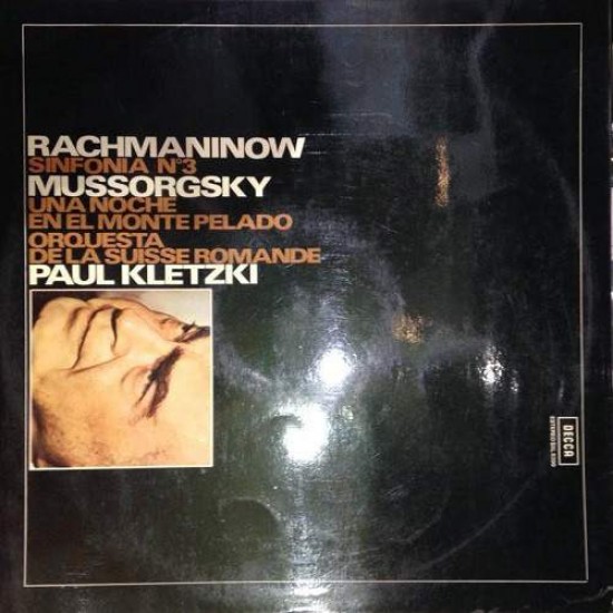Rachmaninov, Mussorgsky, L'Orchestre De La Suisse Romande, Paul Kletzki "Symphony No. 3 In A Minor, Op.44 / Night On The Bare Mountain" (LP) 