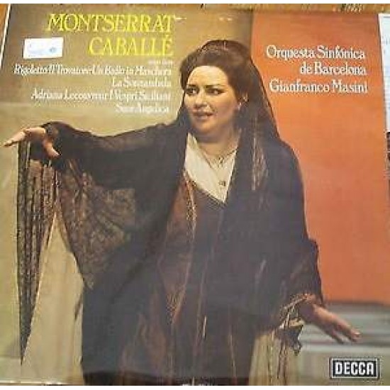 Montserrat Caballe /Orquesta Sinfonica de Barcelona / Gianfranco Masini ‎ "Montserrat Caballé - Recital" (LP)