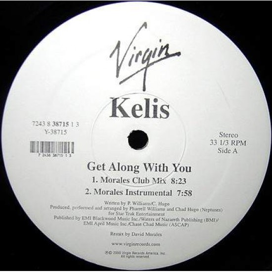 Kelis ‎  "Get Along With You "(12")