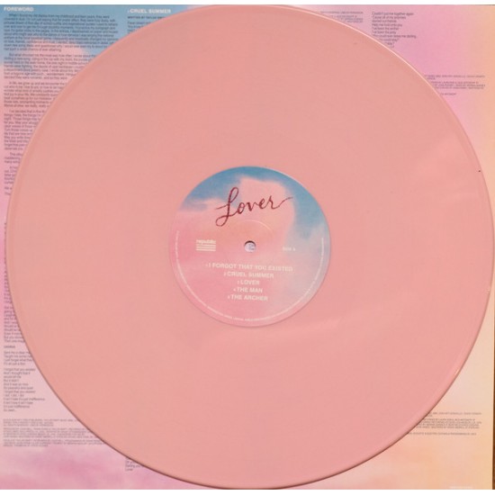 Taylor Swift "Lover" (2xLP - color Rosa + Azul Transparente) 