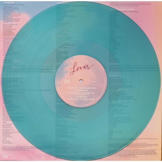 Taylor Swift "Lover" (2xLP - color Rosa + Azul Transparente) 