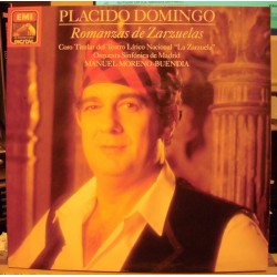 Placido Domingo, Coro Titular Del Teatro Lírico Nacional - La Zarzuela - Orquesta Sinfónica De Madrid, Manuel Moreno-Buendía - Romanzas De Zarzuelas (LP) 