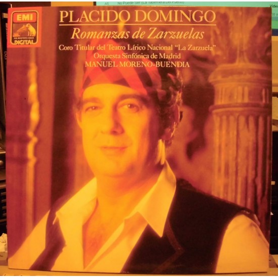 Placido Domingo, Coro Titular Del Teatro Lírico Nacional "La Zarzuela", Orquesta Sinfónica De Madrid, Manuel Moreno-Buendía "Romanzas De Zarzuelas" (LP) 