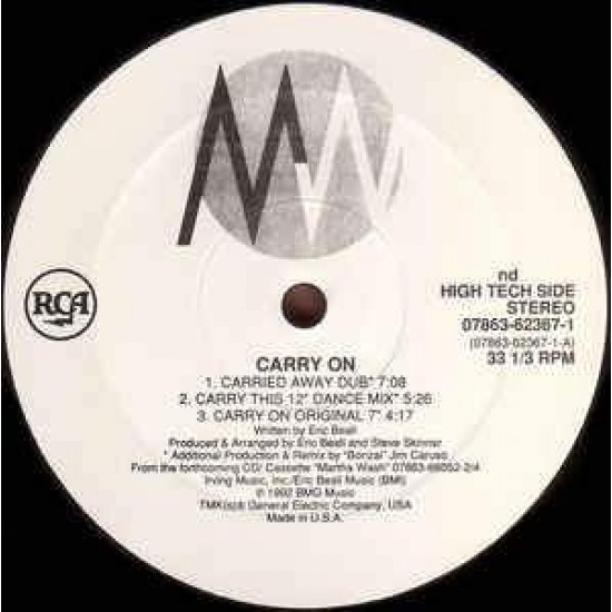 Martha Wash "Carry On"(12")