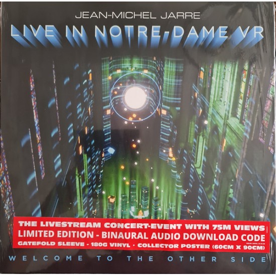 Jean-Michel Jarre ‎"Welcome To The Other Side - Live In Notre Dame Vr" (LP - Limited Edition - 180g)