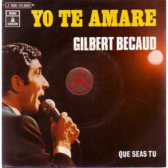 Gilbert Bécaud ‎"Yo Te Amaré" (7") 