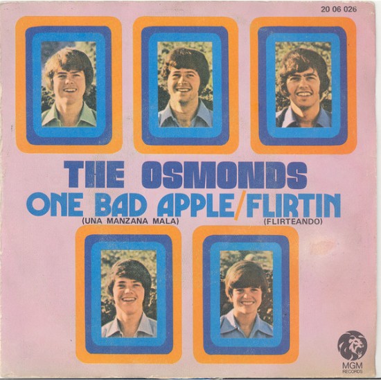 The Osmonds ‎"One Bad Apple / Flirtin'" (7") 