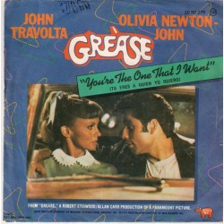 John Travolta And Olivia Newton-John / Warren Casey & Jim Jacobs - You're The One That I Want / Alone At The Drive-In Movie (Instrumental) (7")  John Travolta And Olivia Newton-John / Warren Casey & Jim Jacobs - You're The One That I Want / Alone At The Drive-In Movie (Instrumental) (7")