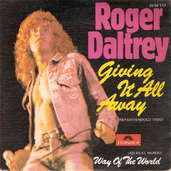 Roger Daltrey ‎"Giving It All Away" (7") 