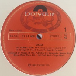 Visage - The Damned Don't Cry (12") 