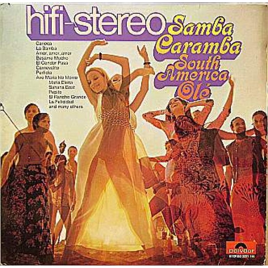 Roberto Delgado & His Orchestra "Samba Caramba South America Ole" (LP)