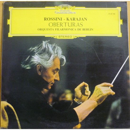 Rossini: Orquesta Filarmónica De Berlín - Karajan ‎"Oberturas" (LP) 