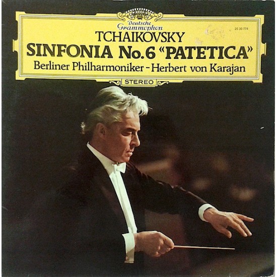 Tchaikovsky- Berliner Philharmoniker, Herbert Von Karajan ‎"Sinfonía No.6 «Patetica»" (LP) 